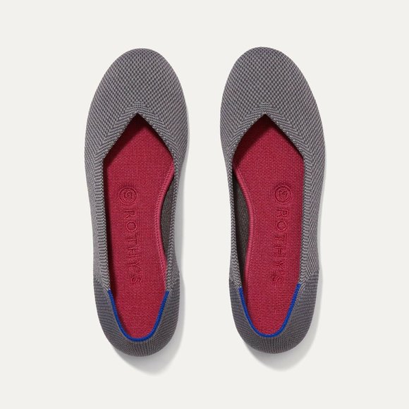 Rothy's Shoes - Rothy's Round Toe Ballet Flat Shoes Charcoal Gray Washable Size 10 H12250